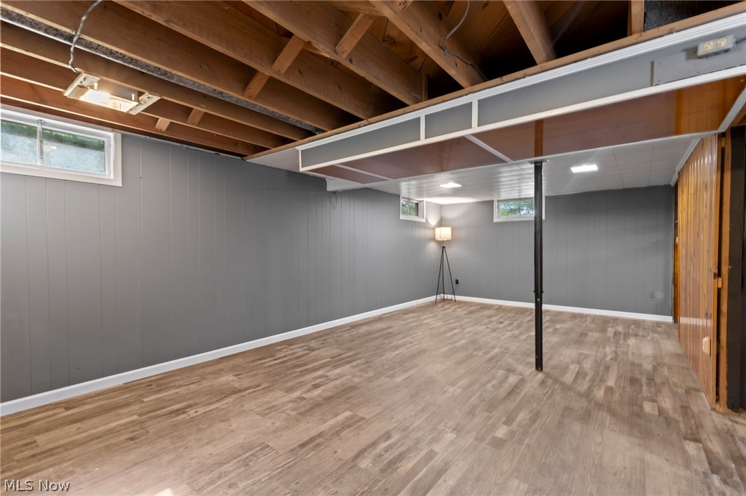 3833 Bellville North Road Bellville, OH 44813 - Photo 13 of 24 Basement featuring light hardwood / wood-style flooring