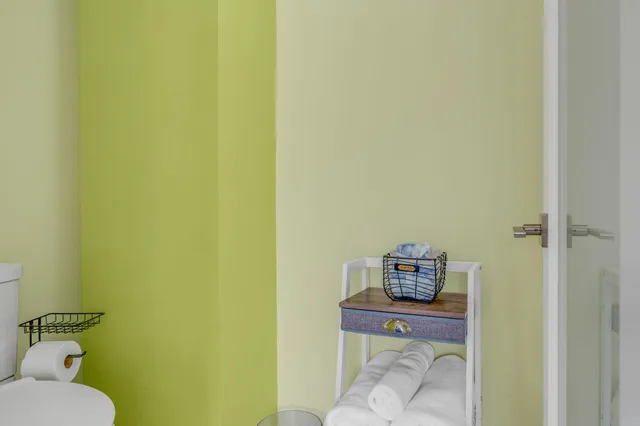 a view of swimming pool with a yard