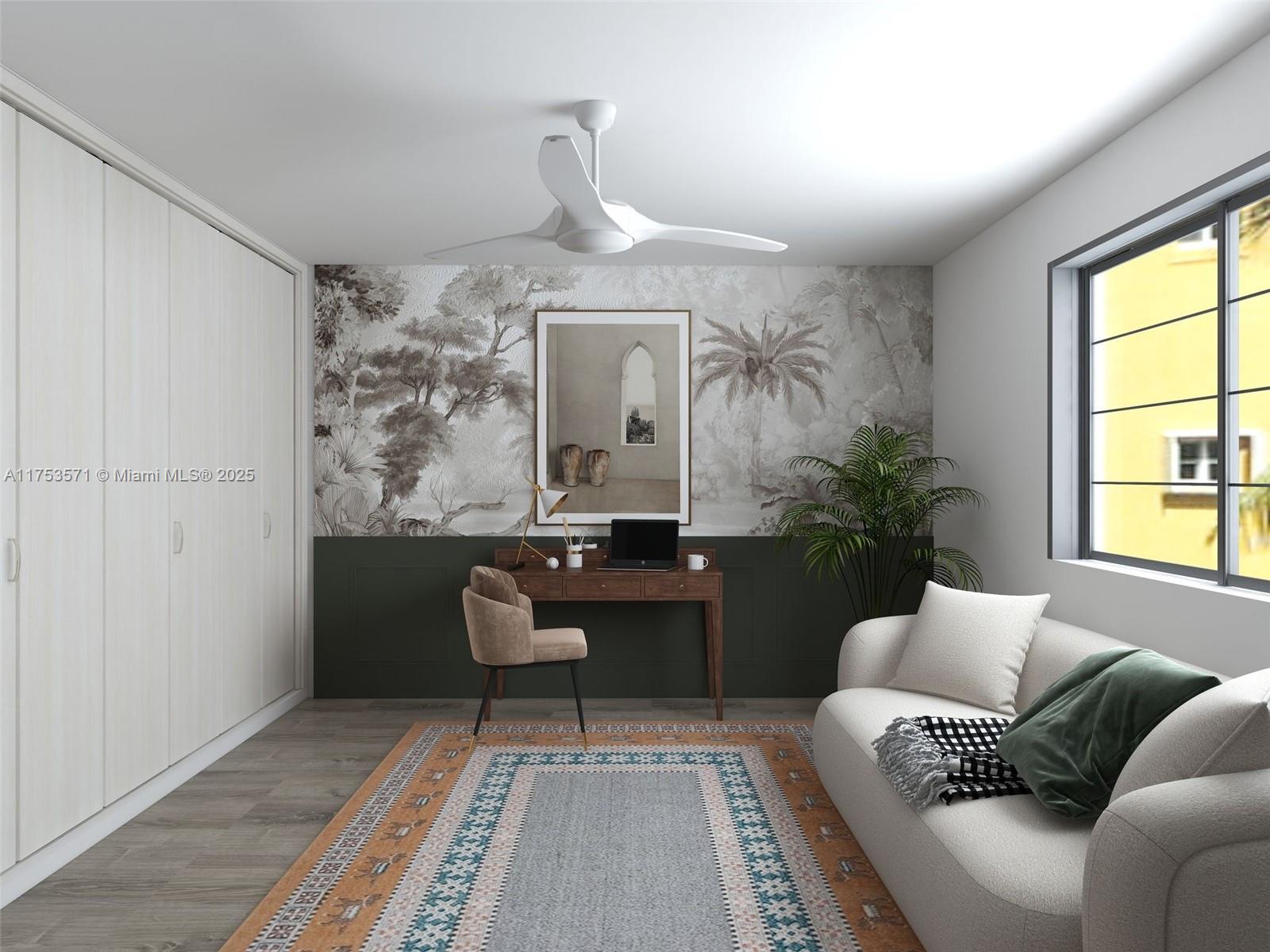 201 Jefferson Avenue, Unit 4C Miami Beach, FL 33139 - Photo 8 of 35 a living room with furniture and a large window