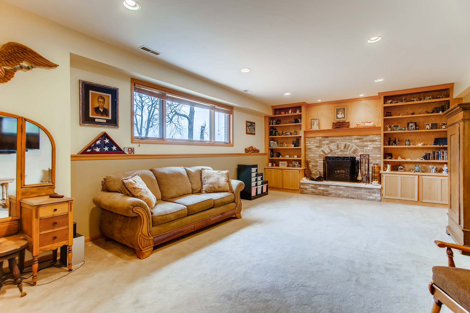 2N706 Howard Road Maple Park, IL 60151 - Photo 24 of 40 a living room with furniture and a fireplace
