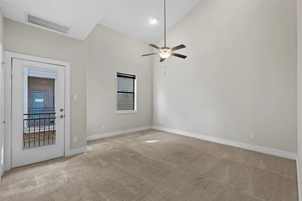 a view of an empty room