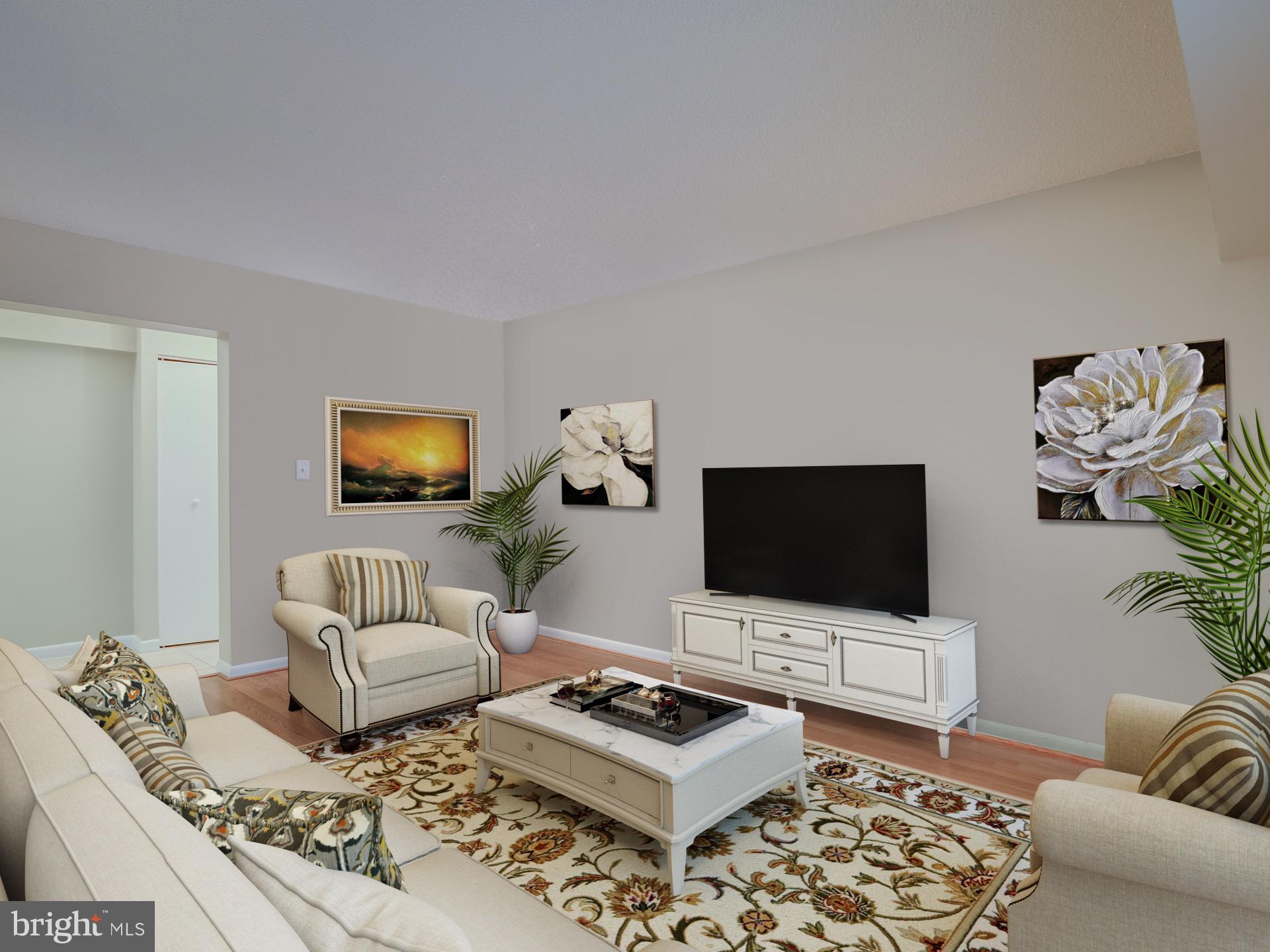 2243 Castle Rock Square, Unit 1B Reston, VA 20191 - Photo 7 of 20 Virtual Staging of Living Area