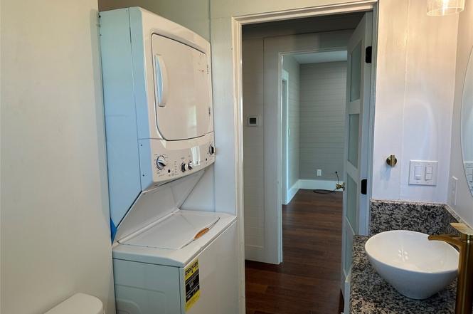 1223 1/2 South Austin Avenue Georgetown, TX 78626 - Photo 21 of 39 a bathroom with a sink toilet and shower