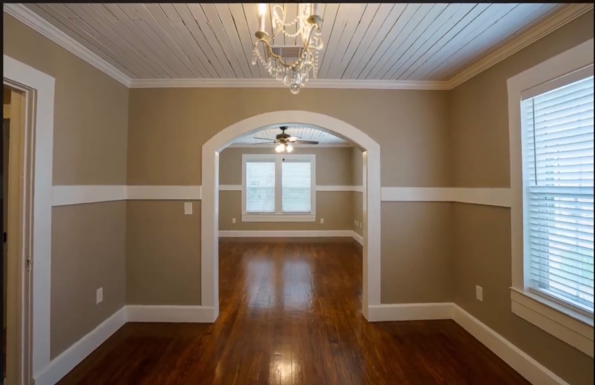 1223 1/2 South Austin Avenue Georgetown, TX 78626 - Photo 32 of 39 a view of empty room with wooden floor and fan