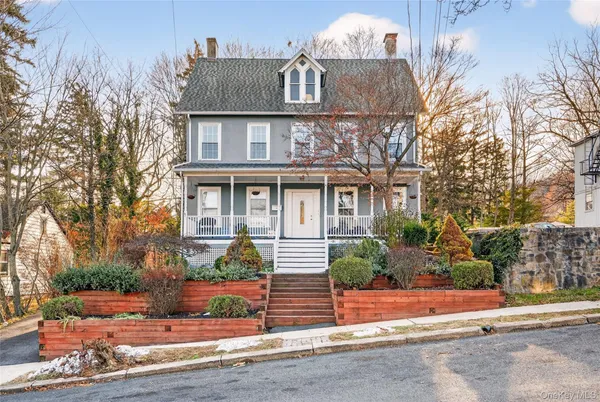 a front view of a house