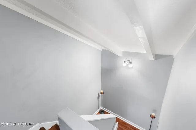 a view of a lounge chair in the house