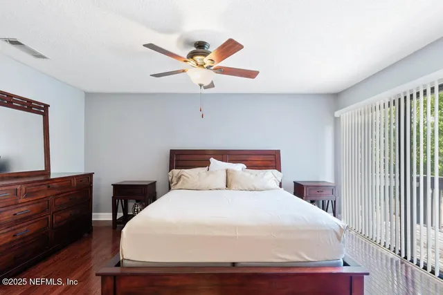 a view of backyard with green space