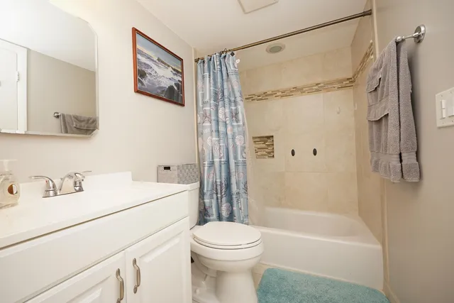 a bathroom with a sink a toilet and a bathtub