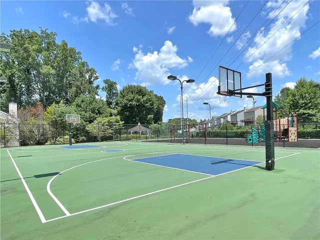 a view of a basketball court
