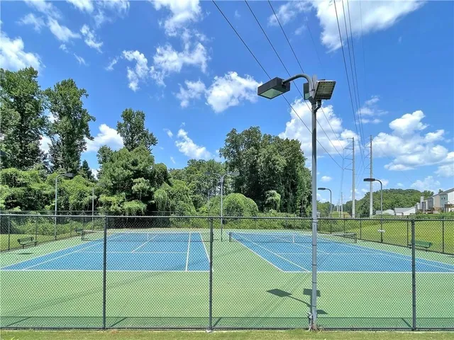 a view of a tennis court