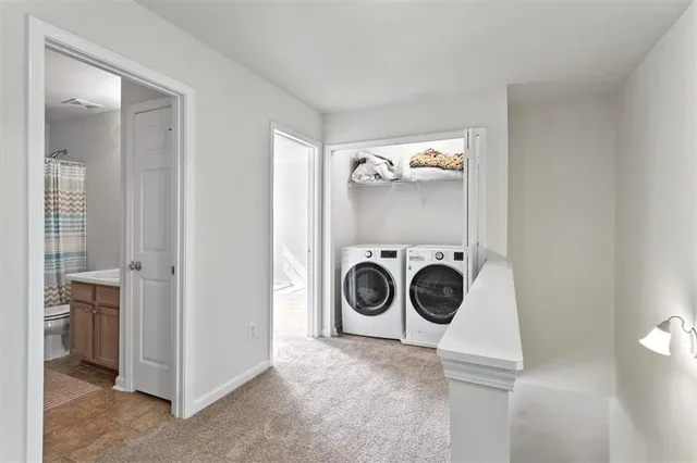 a view of washer and dryer
