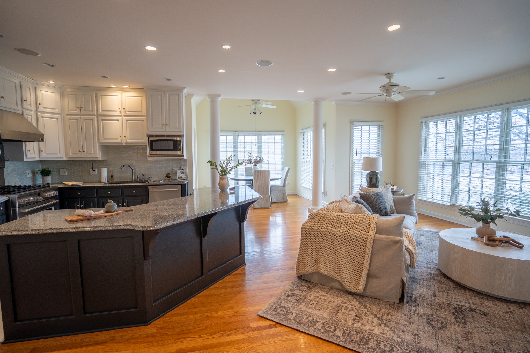 156 Eagle Pointe Springfield, TN 37172 - Photo 10 of 36 a large kitchen with stainless steel appliances kitchen island granite countertop a sink and cabinets