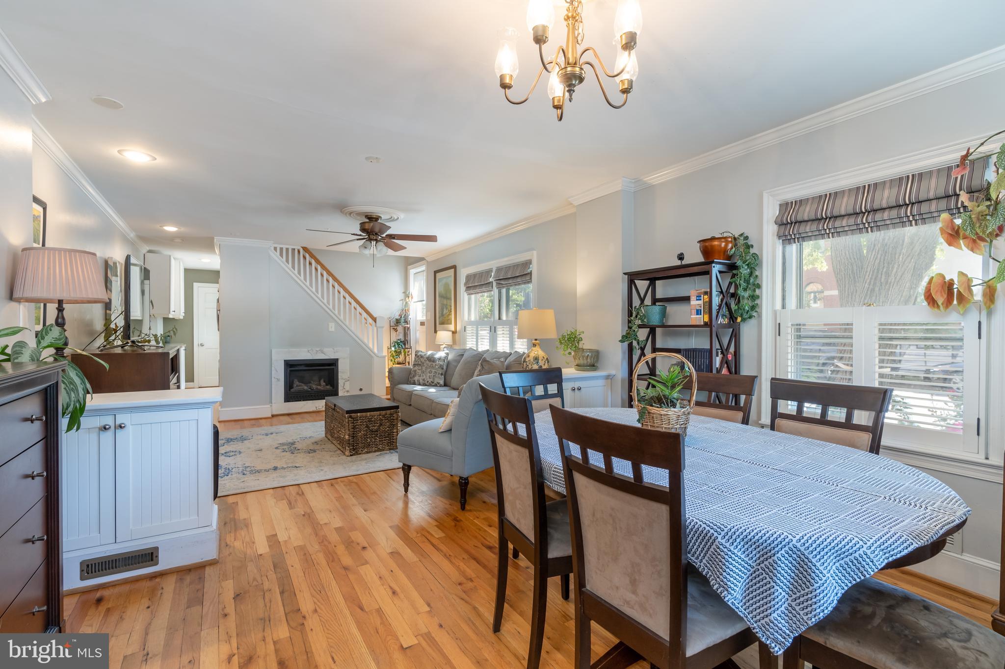 901 Princess Street Alexandria, VA 22314 - Photo 3 of 21 Open Dining Room and Living Room.