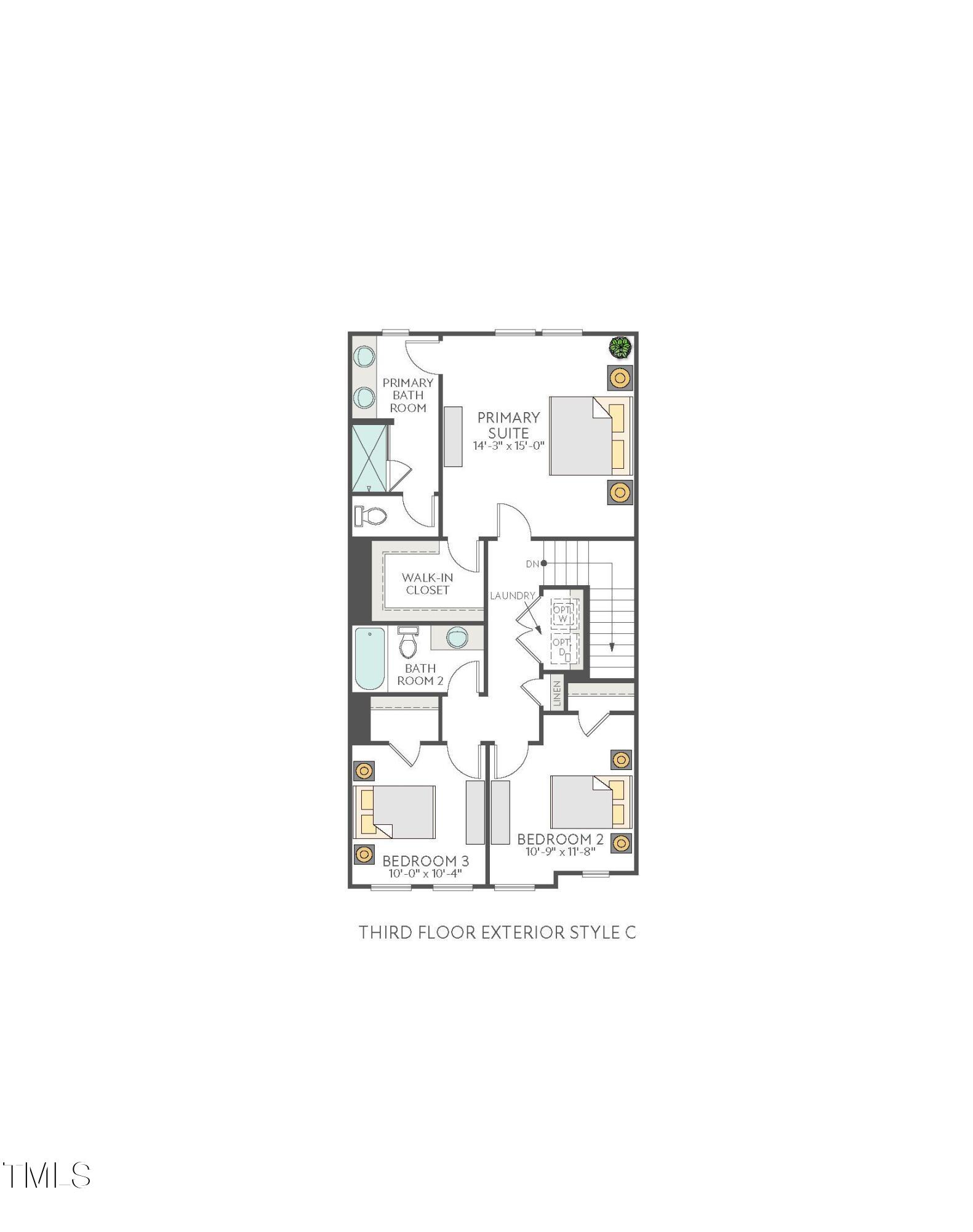 2031 Trident Maple Lane Chapel Hill, NC 27517 - Photo 15 of 31 Twinleaf Townes - Plan 5 - Isla - 2183_P