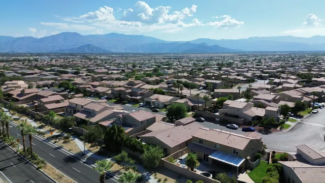 an aerial view of residential house with outdoor space