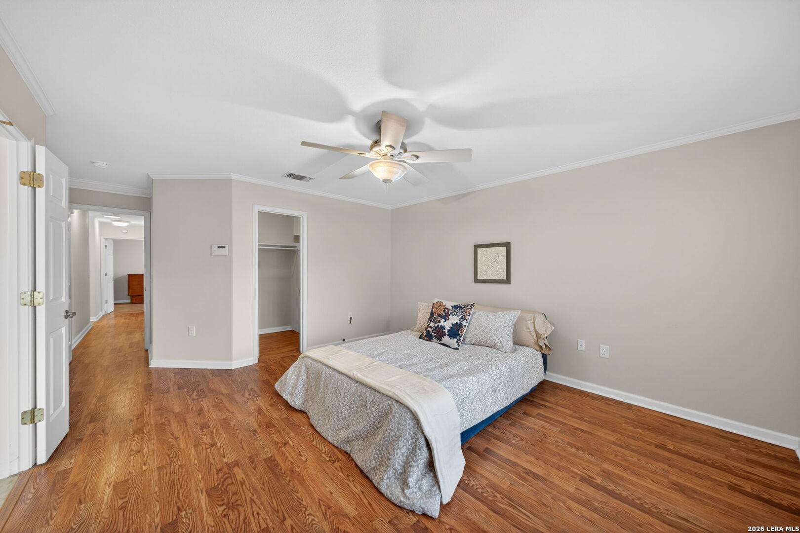121 Fort Wayne Universal City, TX 78148 - Photo 22 of 34 a view of a bedroom with wooden floor