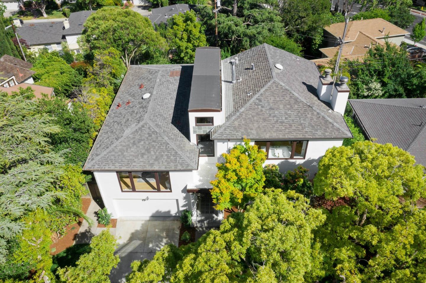 541 Nevada Avenue San Mateo, CA 94402 - Photo 3 of 100 an aerial view of a house with a yard and garden