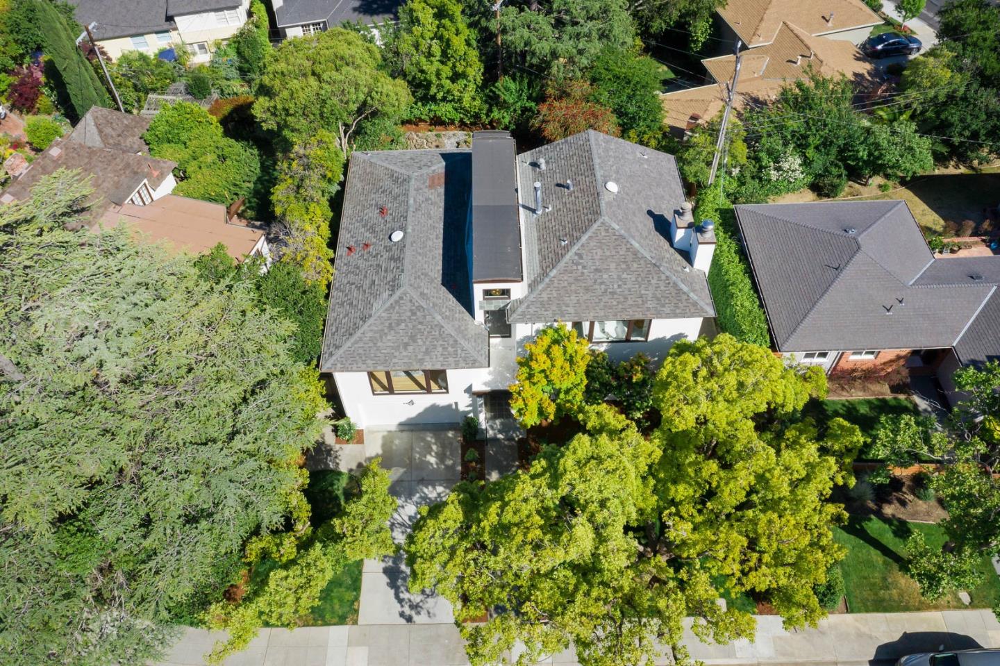 541 Nevada Avenue San Mateo, CA 94402 - Photo 4 of 100 an aerial view of a house with a yard and a garden
