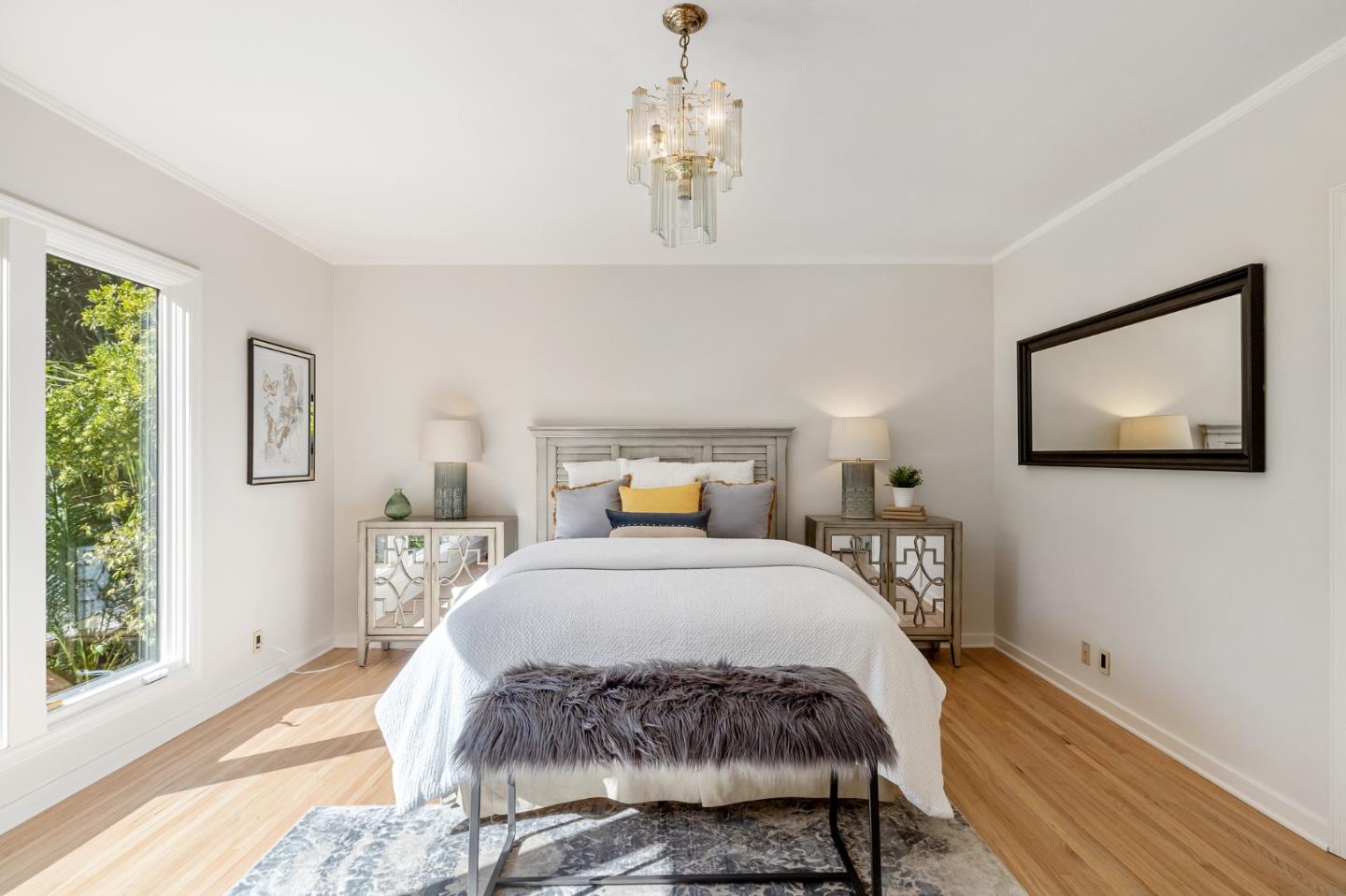 541 Nevada Avenue San Mateo, CA 94402 - Photo 82 of 100 a bedroom with a bed and a window