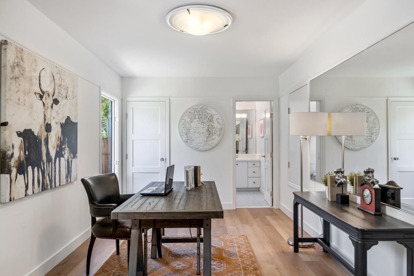 541 Nevada Avenue San Mateo, CA 94402 - Photo 95 of 100 a view of a dining room with furniture and chandelier