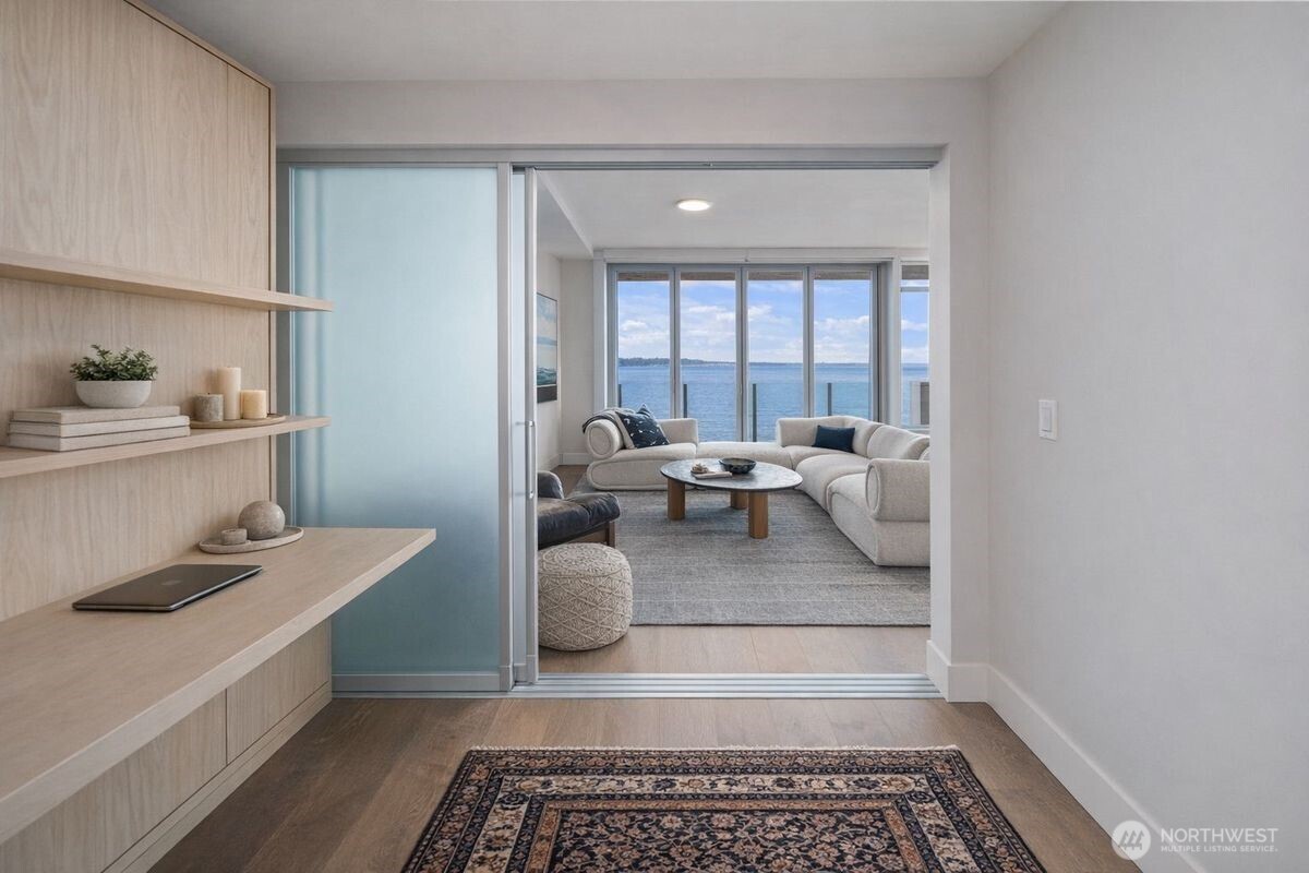 1250 Alki Avenue Southwest, Unit 3C Seattle, WA 98116 - Photo 11 of 31 a view of living room with furniture and window