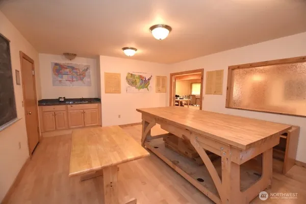 a room with storage and utility