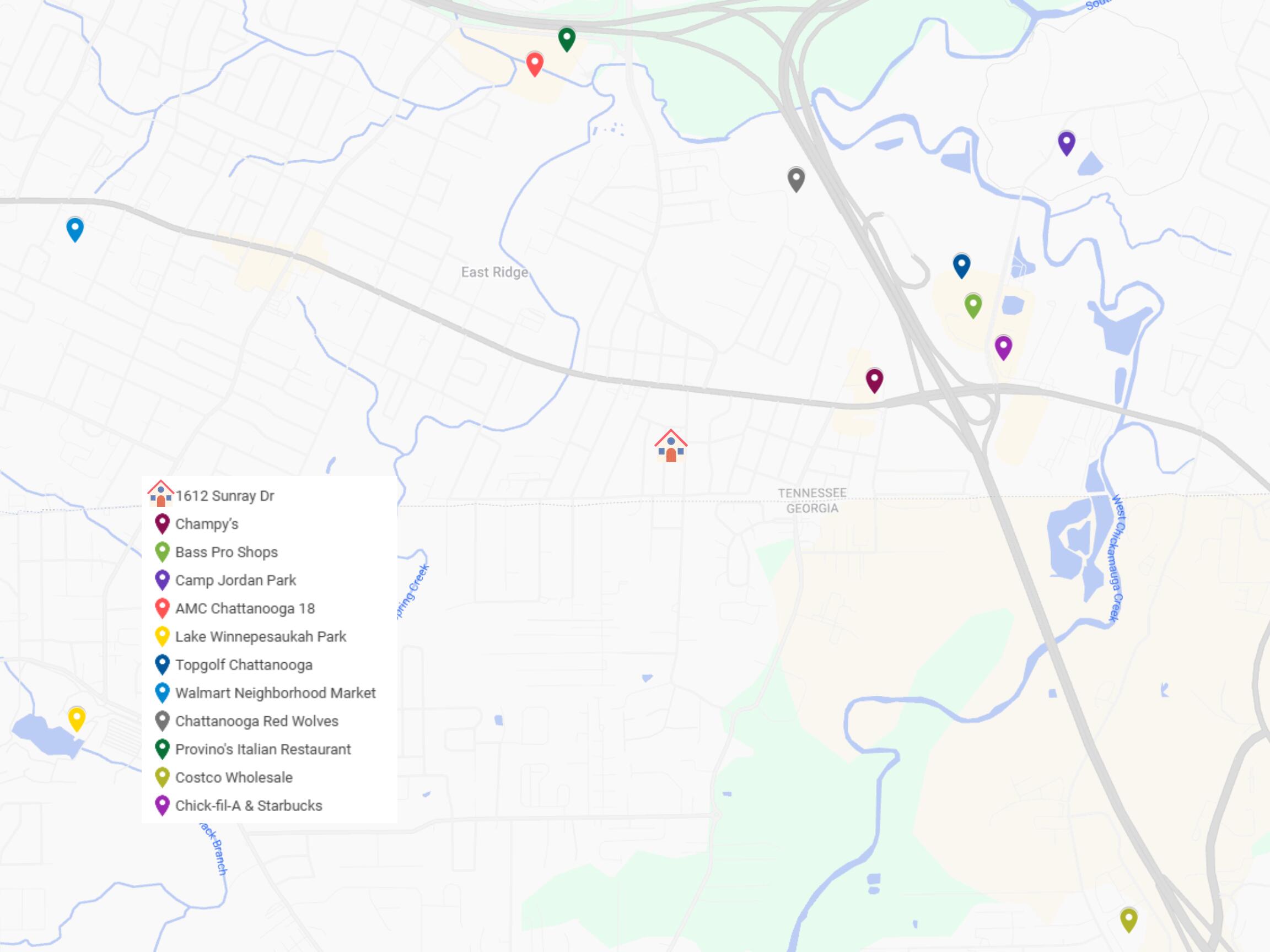 1612 Sunray Drive Chattanooga, TN 37412 - Photo 3 of 37 Real Estate Mapping Marketing (2)