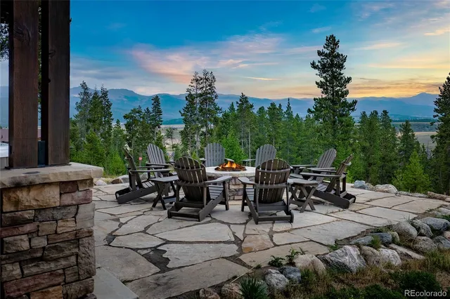 a view of a backyard with swimming pool