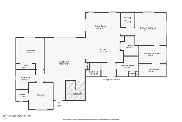 $689,900 | 1667 Torchwood Trail, De Pere, WI 54115