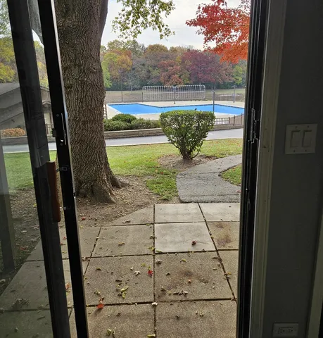 a view of water from a window