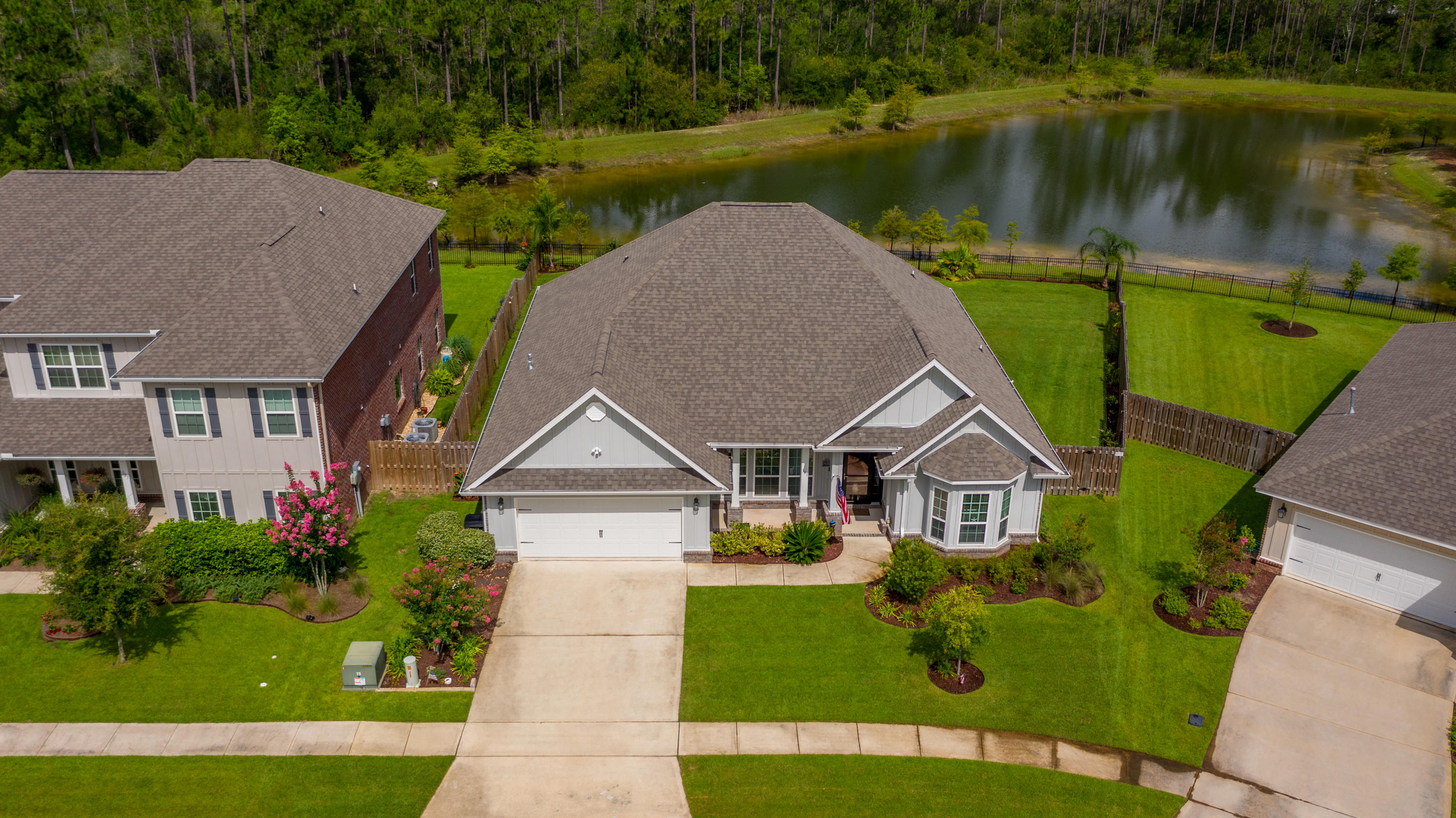 341 Lilly Bell Lane Freeport, FL 32439 - Photo 33 of 36 a aerial view of a house with a yard