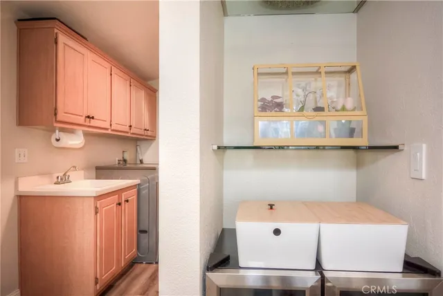 a room with storage and utility