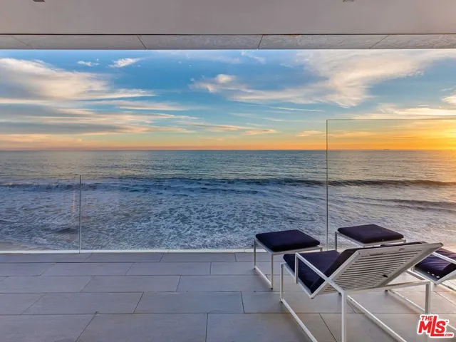 a view of an ocean beach