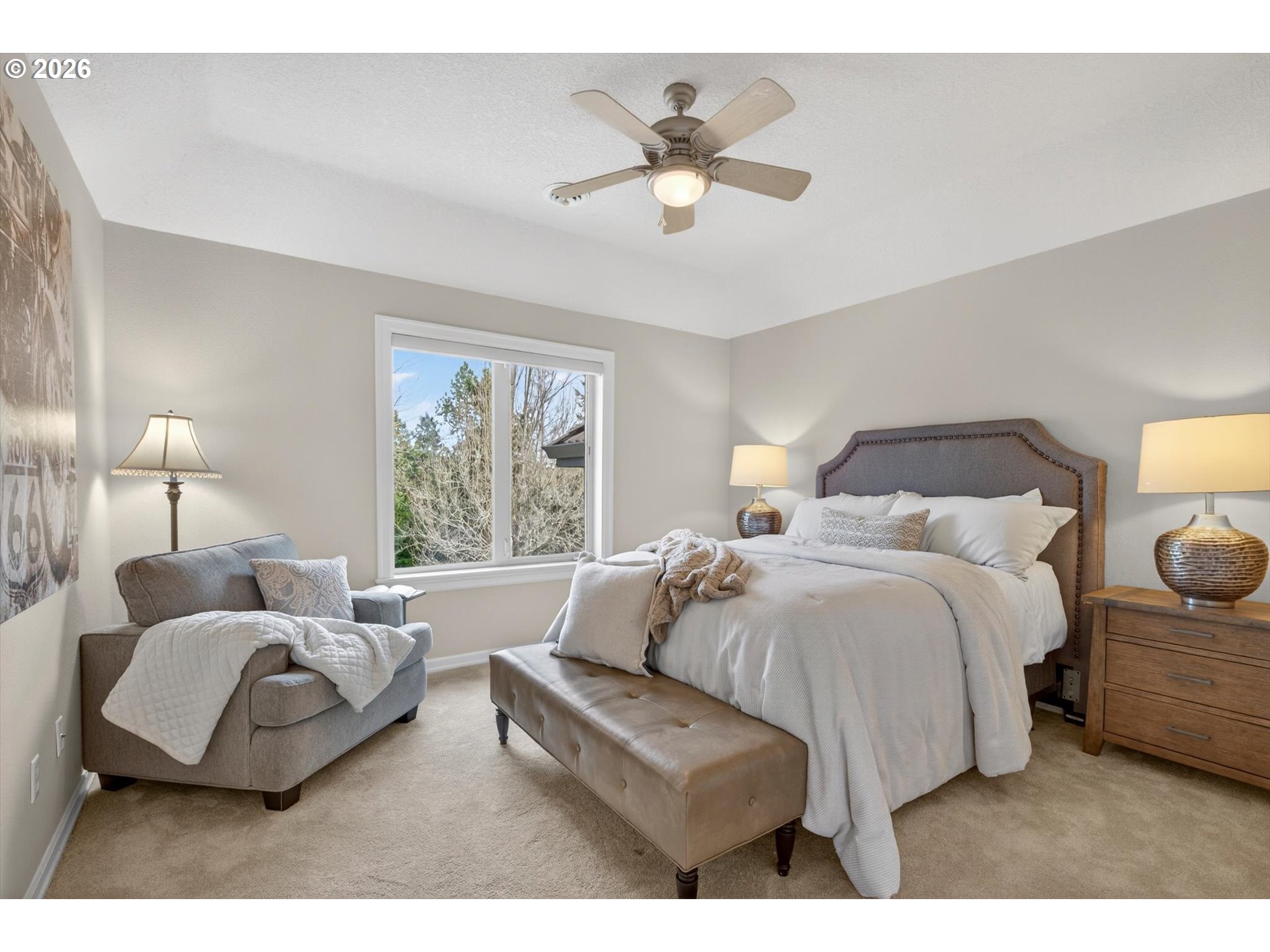 3390 Quail Ridge Court West Linn, OR 97068 - Photo 31 of 48 a bedroom with a bed window and couch