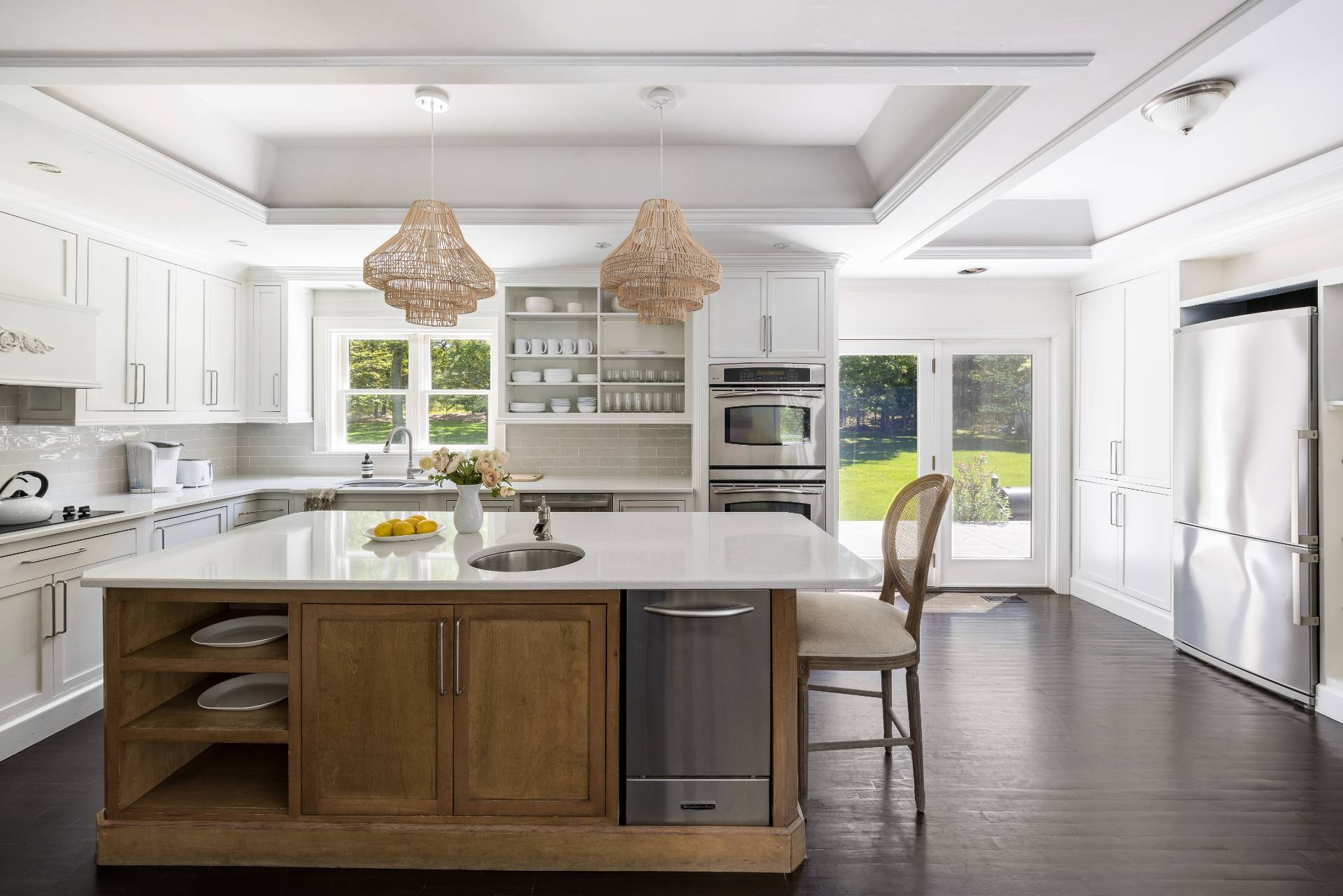 344 Accabonac Road East Hampton, NY 11937 - Photo 13 of 28 a view of a dining room with furniture window and wooden floor