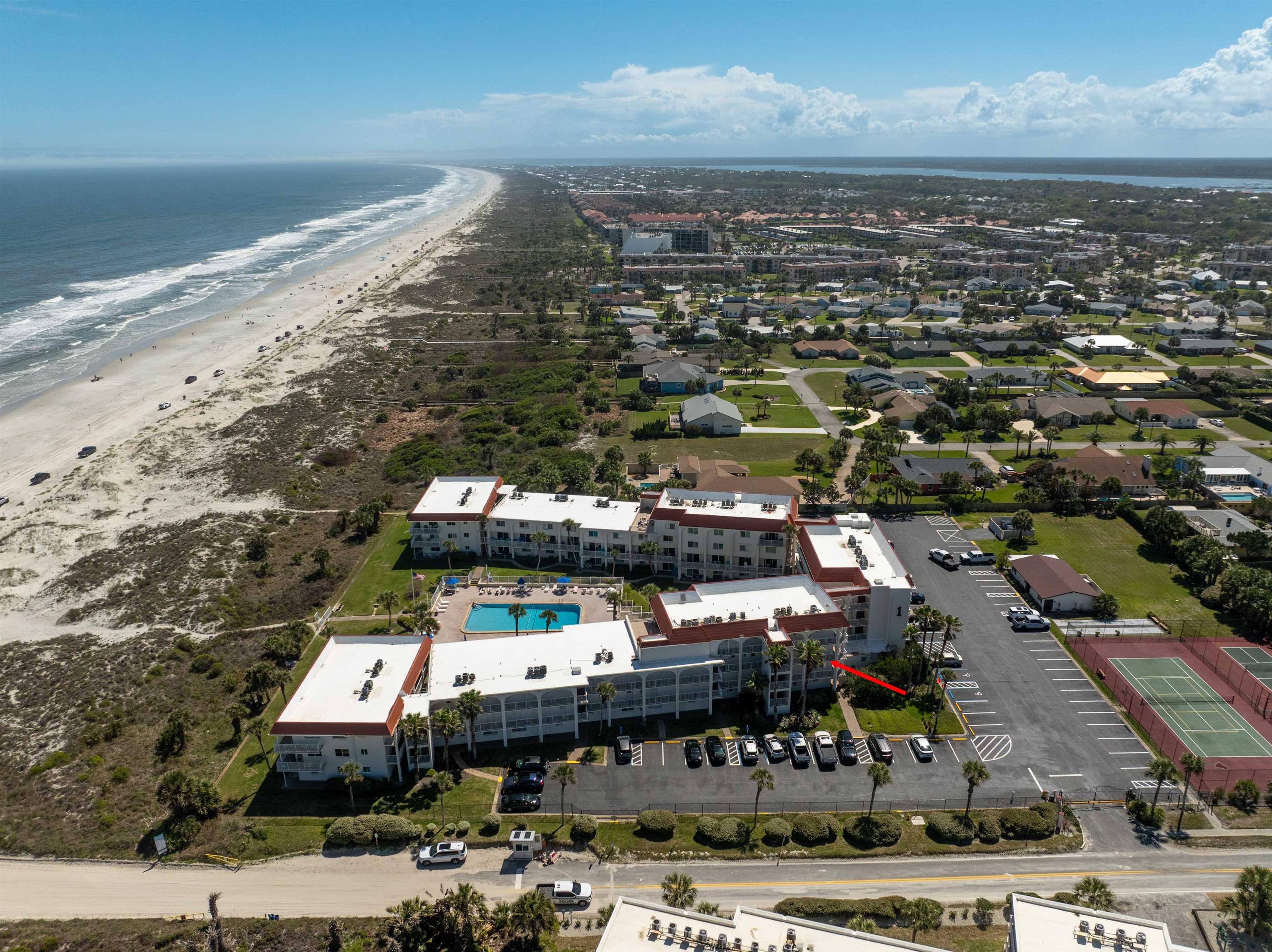 1 Ocean Trace Road, Unit 232 St. Augustine, FL 32080 - Photo 35 of 49 an aerial view of residential houses with outdoor space