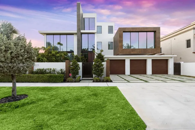a view of outdoor space garage and window