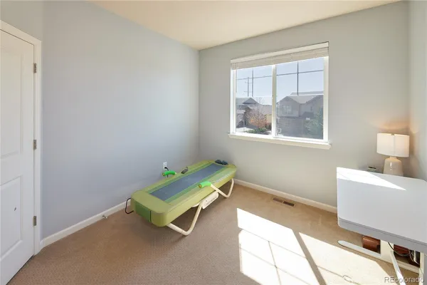 a view of outdoor space with seating area