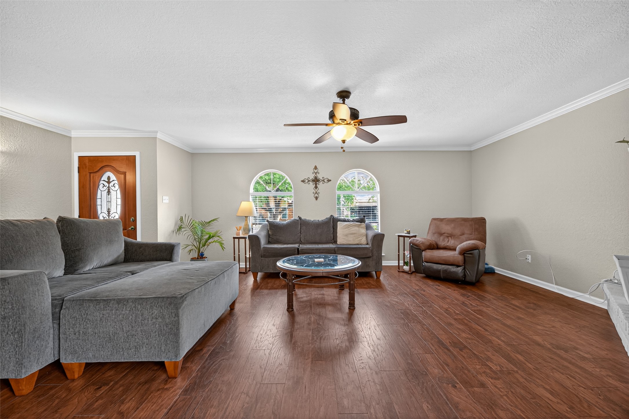 22815 Thadd's Trail Spring, TX 77373 - Photo 14 of 48 a living room with furniture and a wooden floor