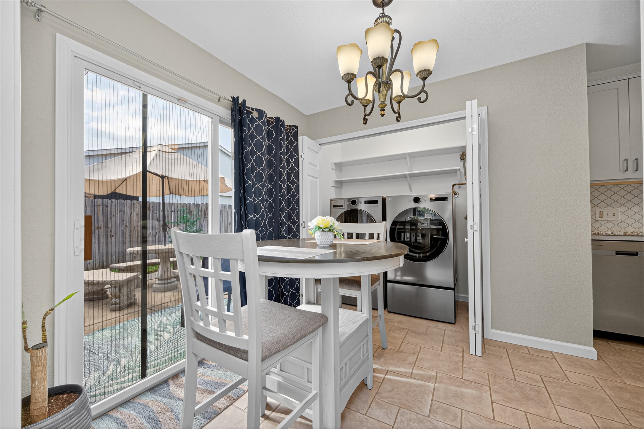 22815 Thadd's Trail Spring, TX 77373 - Photo 18 of 48 a view of a dining room with furniture window and outside view