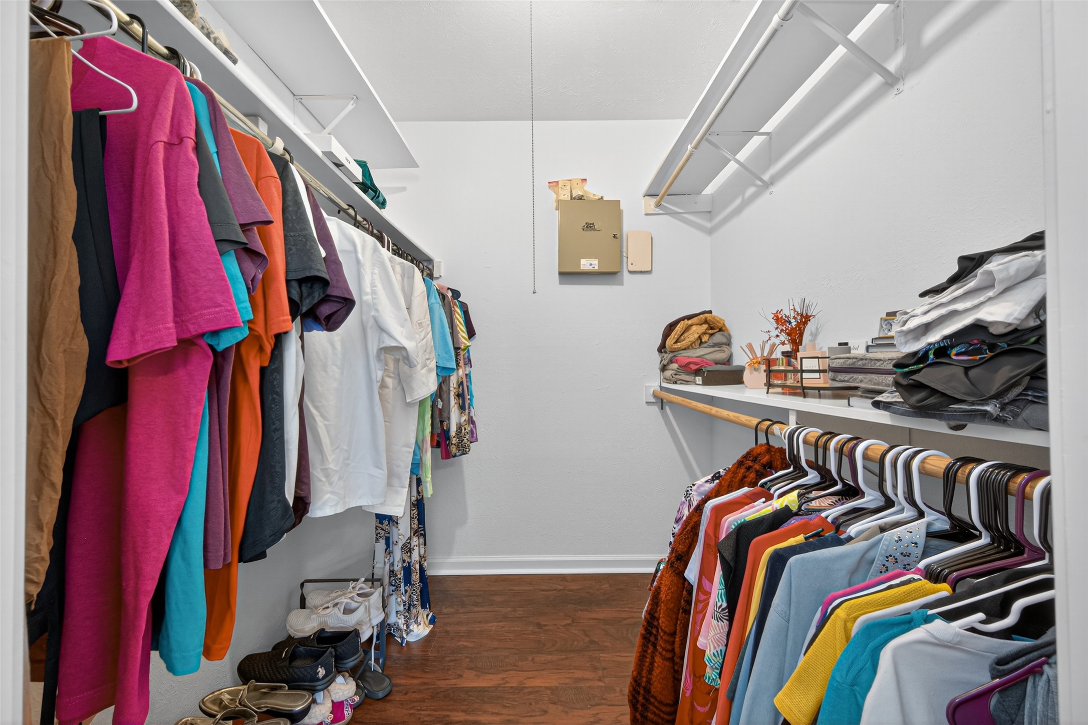 22815 Thadd's Trail Spring, TX 77373 - Photo 35 of 48 a view of walk in closet with clothes and shoes