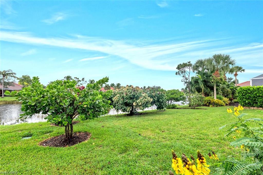 14095 Mirror Court Naples, FL 34114 - Photo 28 of 45 View of grassy yard with a water view