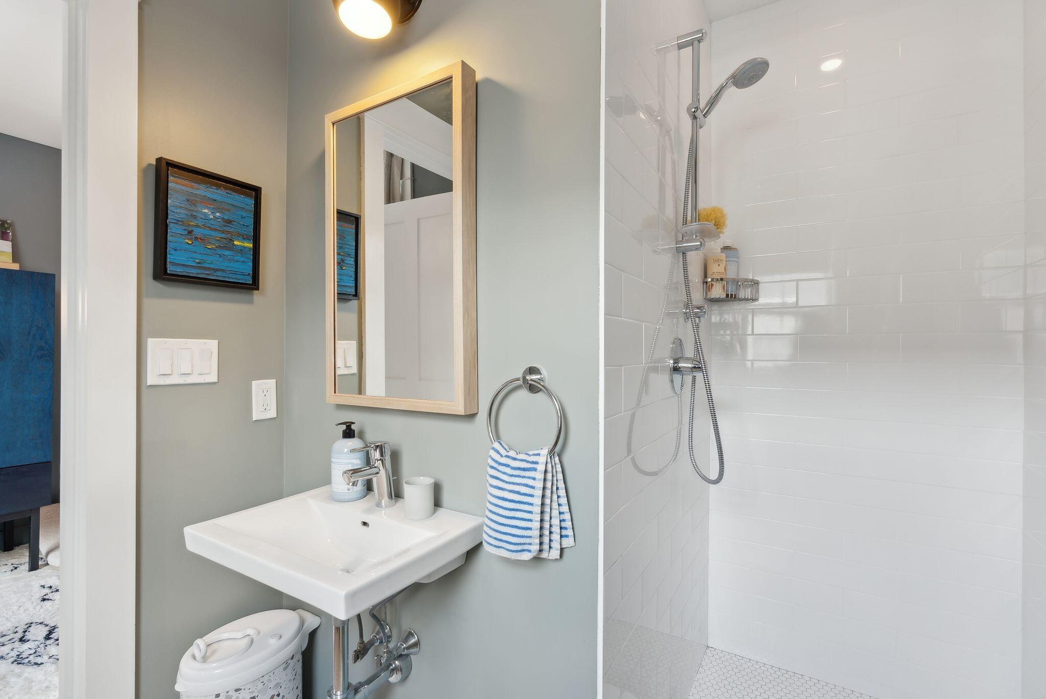 60 Munjoy Street, Unit 2 Portland, ME 04101 - Photo 36 of 46 Bathroom off of Bedroom 2