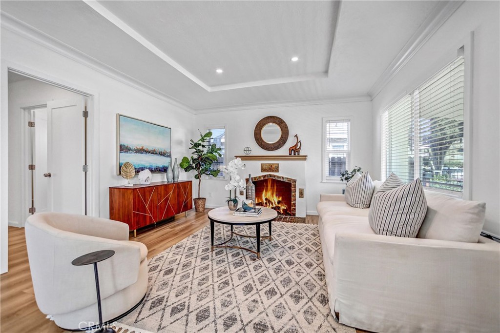 1925 Lundy Avenue Pasadena, CA 91104 - Photo 5 of 47 a living room with furniture and a fireplace