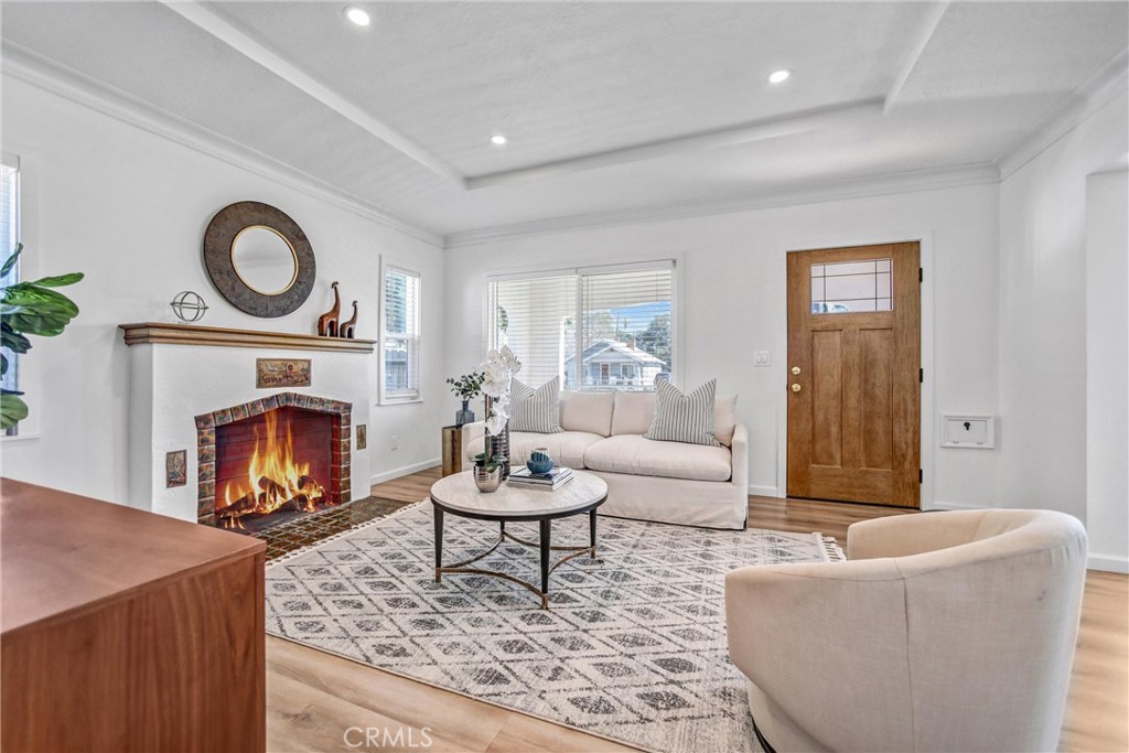 1925 Lundy Avenue Pasadena, CA 91104 - Photo 7 of 47 a living room with furniture and a fireplace