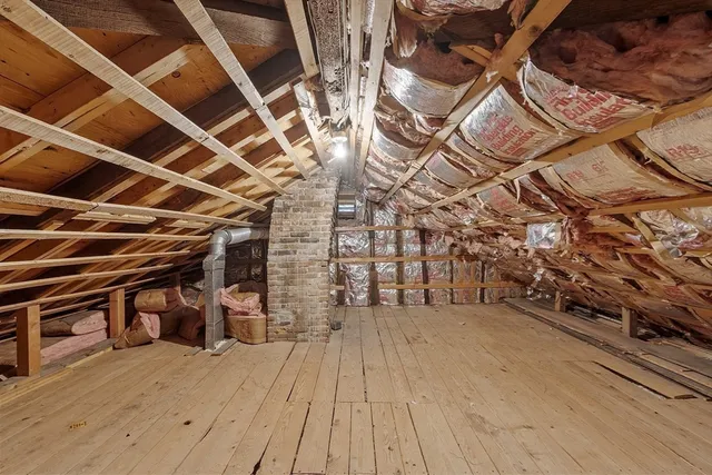 a view of a storage room