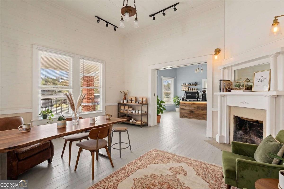 3608 Us Highway Buchanan, GA 30113 - Photo 4 of 50 a living room with furniture a fireplace and large windows