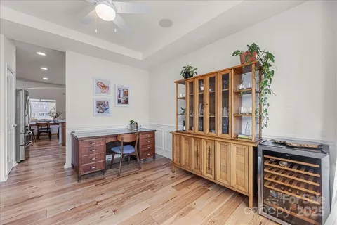 a view of livingroom with furniture and wooden floor