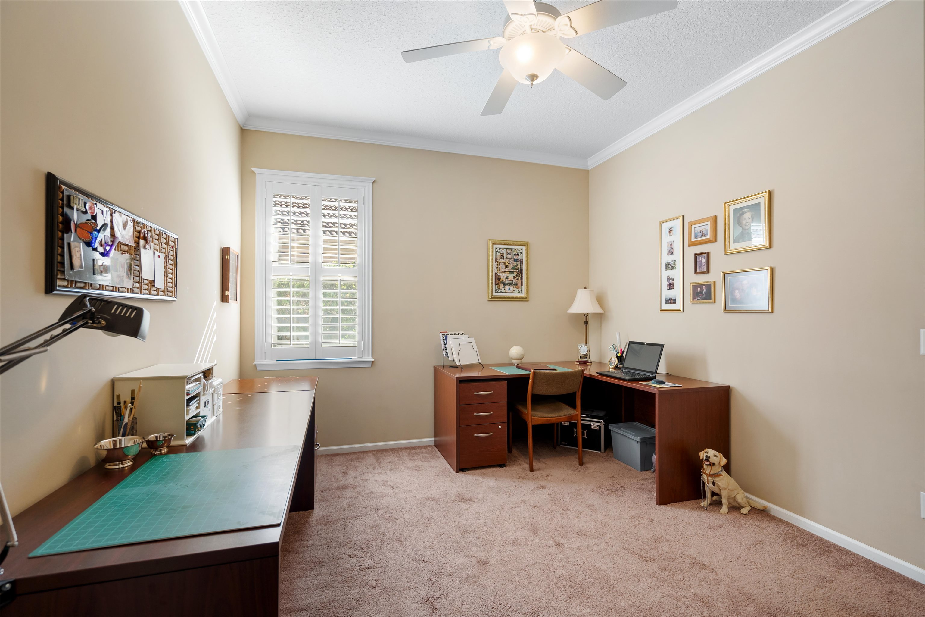 314 Fiddlers Point Drive St. Augustine, FL 32080 - Photo 37 of 54 a view of a workspace with furniture and a window