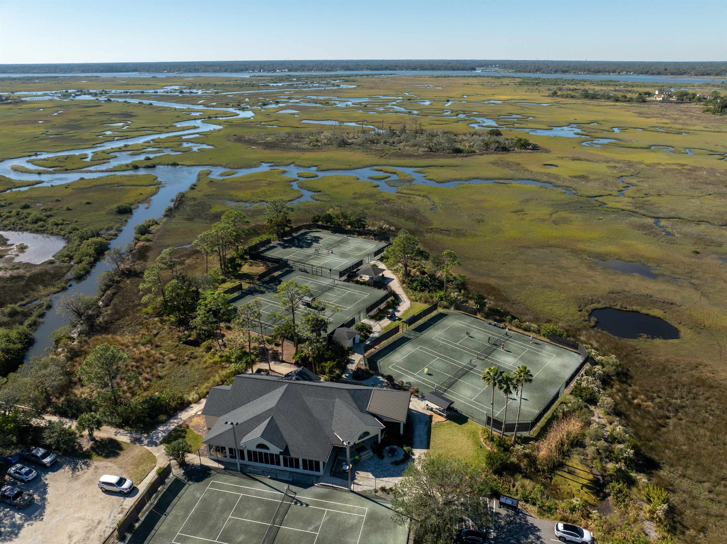 314 Fiddlers Point Drive St. Augustine, FL 32080 - Photo 54 of 54 an aerial view of residential houses with outdoor space
